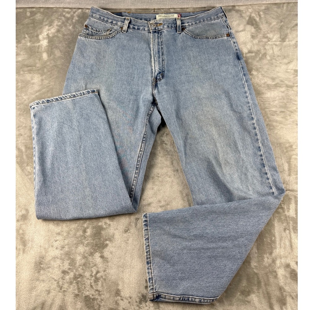 Levi's Jeans Mens 38x32 550 Relaxed Fit Light Wash Blue Denim EUC
